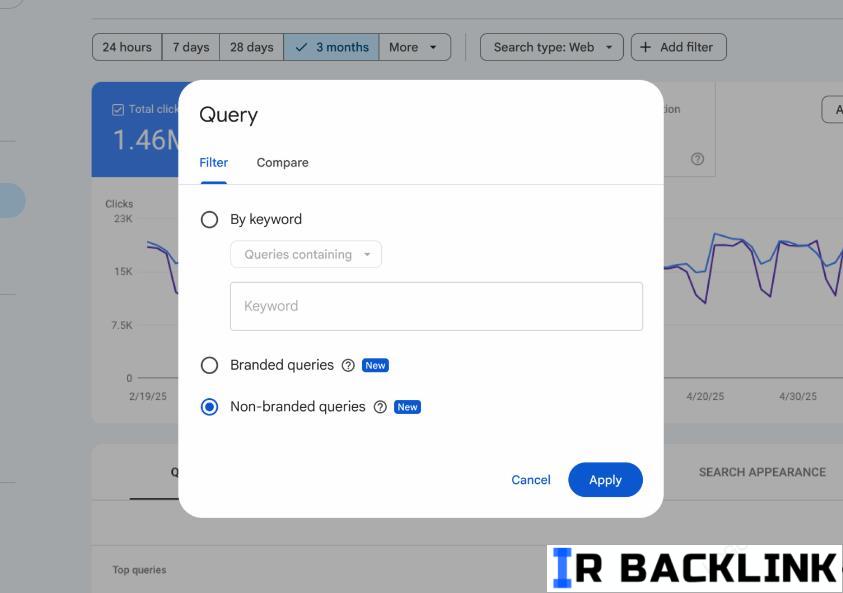فیلتر برند در سرچ کنسول فیلتر برند در سرچ کنسول