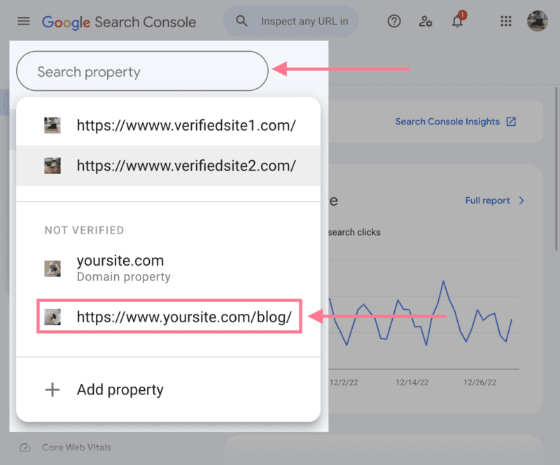 تأیید در Search Console