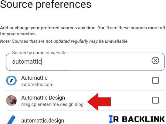 نمونه ای از یک زیر دامنه اسپم برای شرکت Automattic